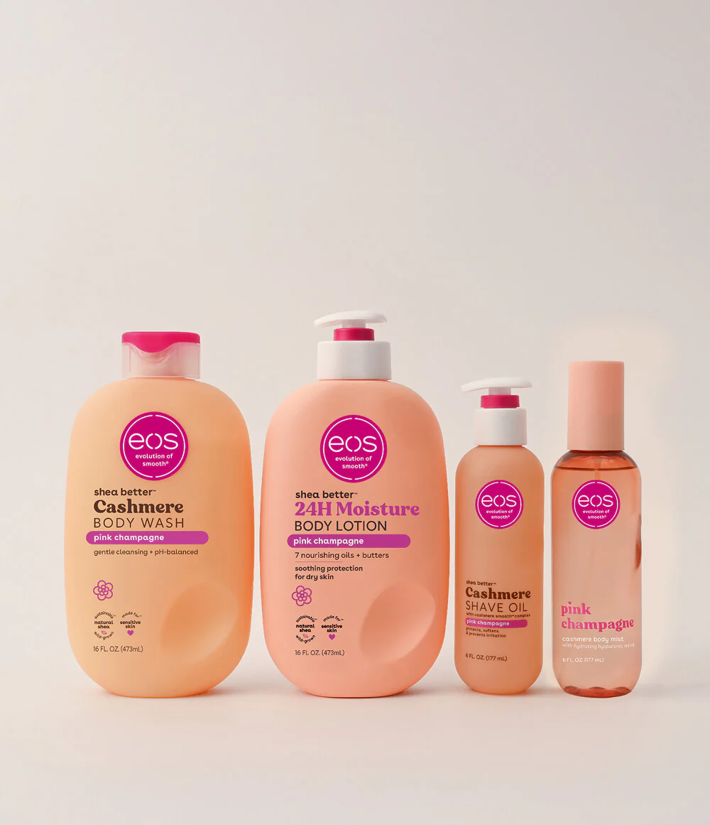 Pink Champagne Shower Essentials - eos